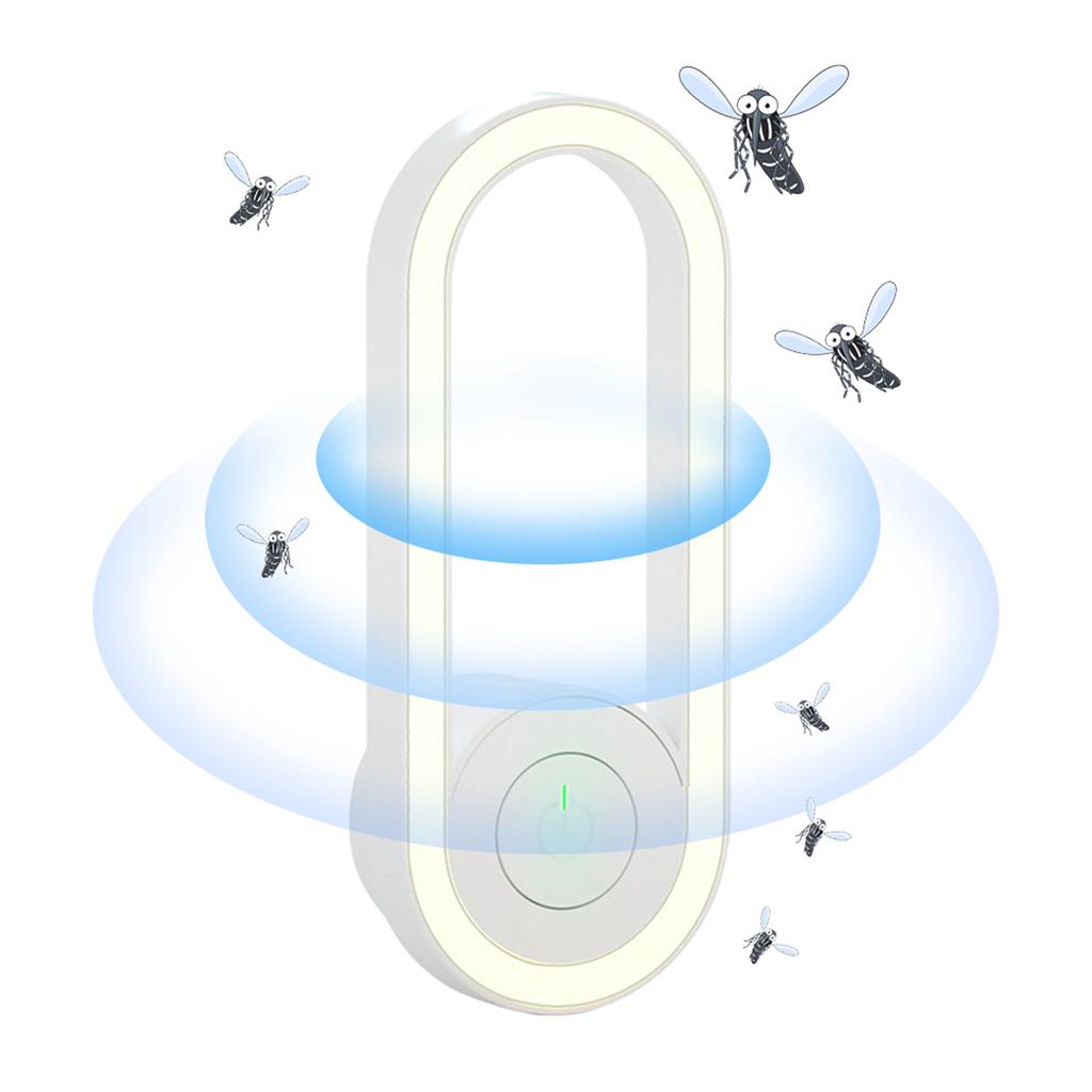 Electric Mosquito Lamp Plug In Ultrasonic Pest Repellent with LED Night Light Wall Mosquito Killer