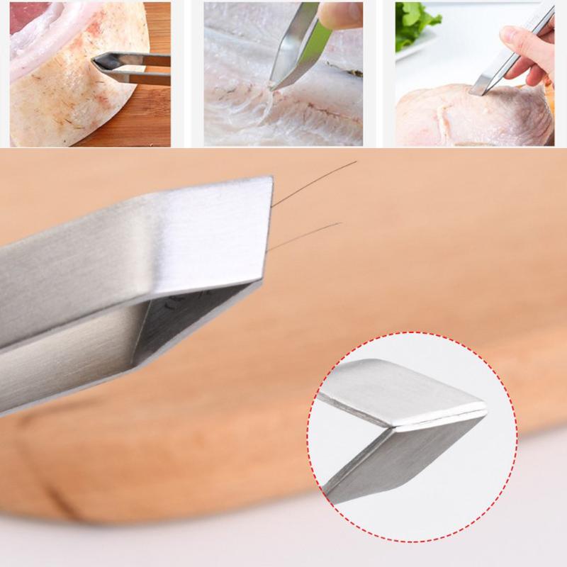 3 шт. Пинцеты для удаления рыбных костей из нержавеющей стали, плоские и скошенные пинцеты, плоскогубцы, удалитель