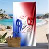 Пляжное полотенце с принтом France Football, быстросохнущее, супервпитывающее, мягкое банное полотенце для плавания, пляжа, путешествий, сувенир, подарок