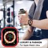 Металлический корпус для Apple Watch Ultra 49 мм, аксессуары, протектор, бампер из ТПУ, закаленный чехол iwatch series 8, 7, 6 se, 45 мм, 41 мм, 44 мм, 40 мм