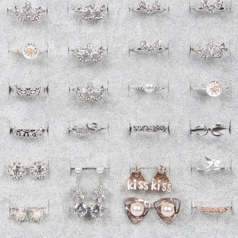 Черный серый бархатный витринный шкаф для ювелирных колец подставка для доски держатель для тарелки домашний стол для хранения Организация