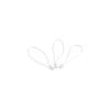 1000pcs Polyester Label Rope White/Black Hang Tag Fastener Garment Tags Tag Rope  Sewing
