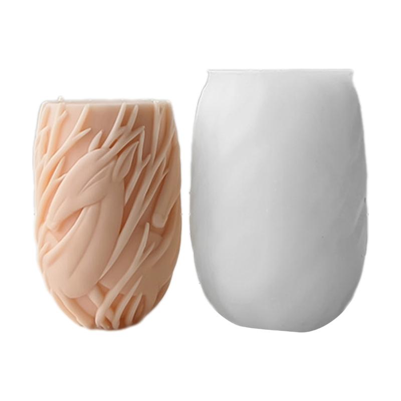 Уникальные силиконовые формы для изготовления свечей, рельефные цилиндрические формы, силиконовые формы для изготовления мыла и ароматических свечей