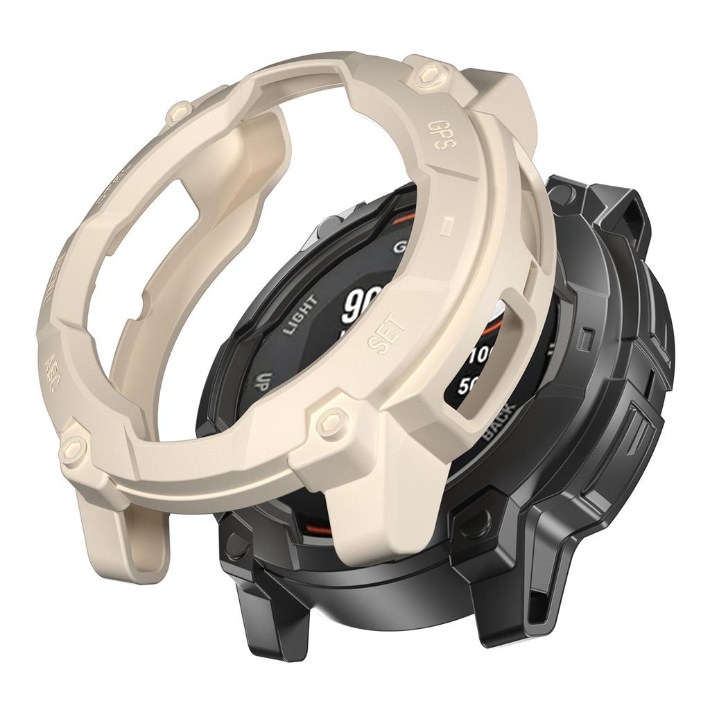 Для Garmin Instinct 3 Solar 50мм ТПУ Чехол для часов Полый Прочный Бампер