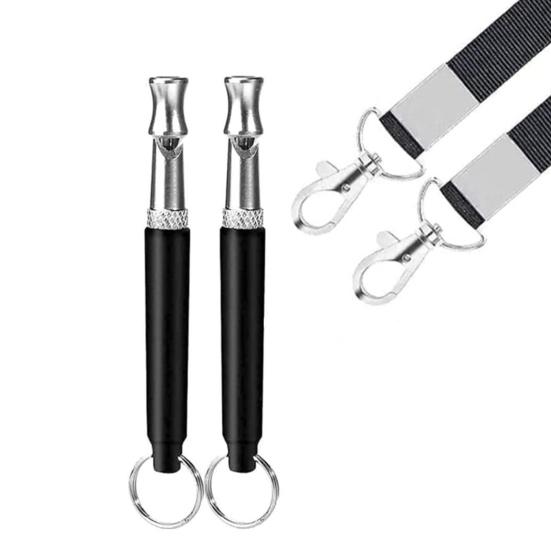 Свисток для собак, профессиональный отзыв, свистки для дрессировки собак с регулируемым шнурком, бесшумный ультразвуковой свисток для собак, чтобы остановить лай соседской собаки