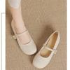 Super Soft~ Soft Leather French Mary Jane Shoes Women's 2025 New Summer and Autumn Shallow Mouth Single Shoes Flat-soled Small Leather Shoes with Skir