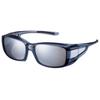 Swans Smoke Mirror X Polarized OG-4 Overglasses, Clear/Silver Smoke, OG4-0751
