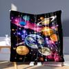 Галактическое одеяло с планетами и звездами - Мягкое, уютное, стильное украшение для максимального домашнего комфорта и идеальный выбор в качестве подарка для любителей космоса