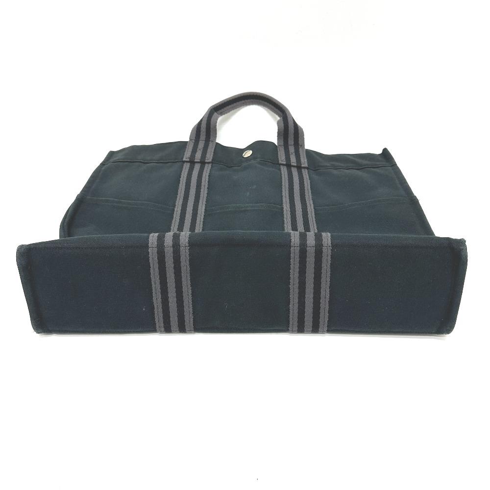 HERMES Fourre Tout tote MM Bag Tote Bag Canvas Black