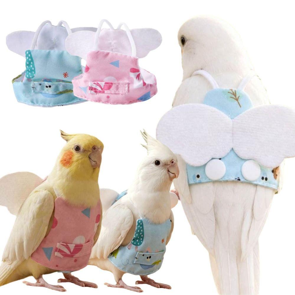 Cartoon Parrot Diaper Adjustable Parrot Flight Suit Cute Pet Bird Nappy Suit Pet Bird Supplies