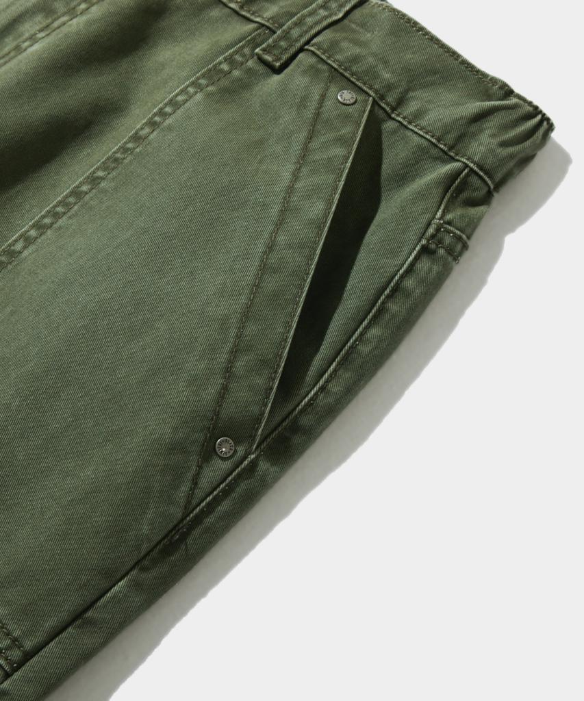 Dimiteulibeullaeg Essential Fade Wash Усталые брюки_Оливковый