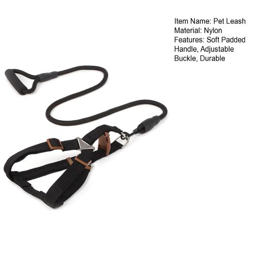 Шлейка для собак с поводком, жилет для дрессировки собак, поводок с мягкой ручкой, принадлежности для домашних животных для маленьких и средних собак и кошек
