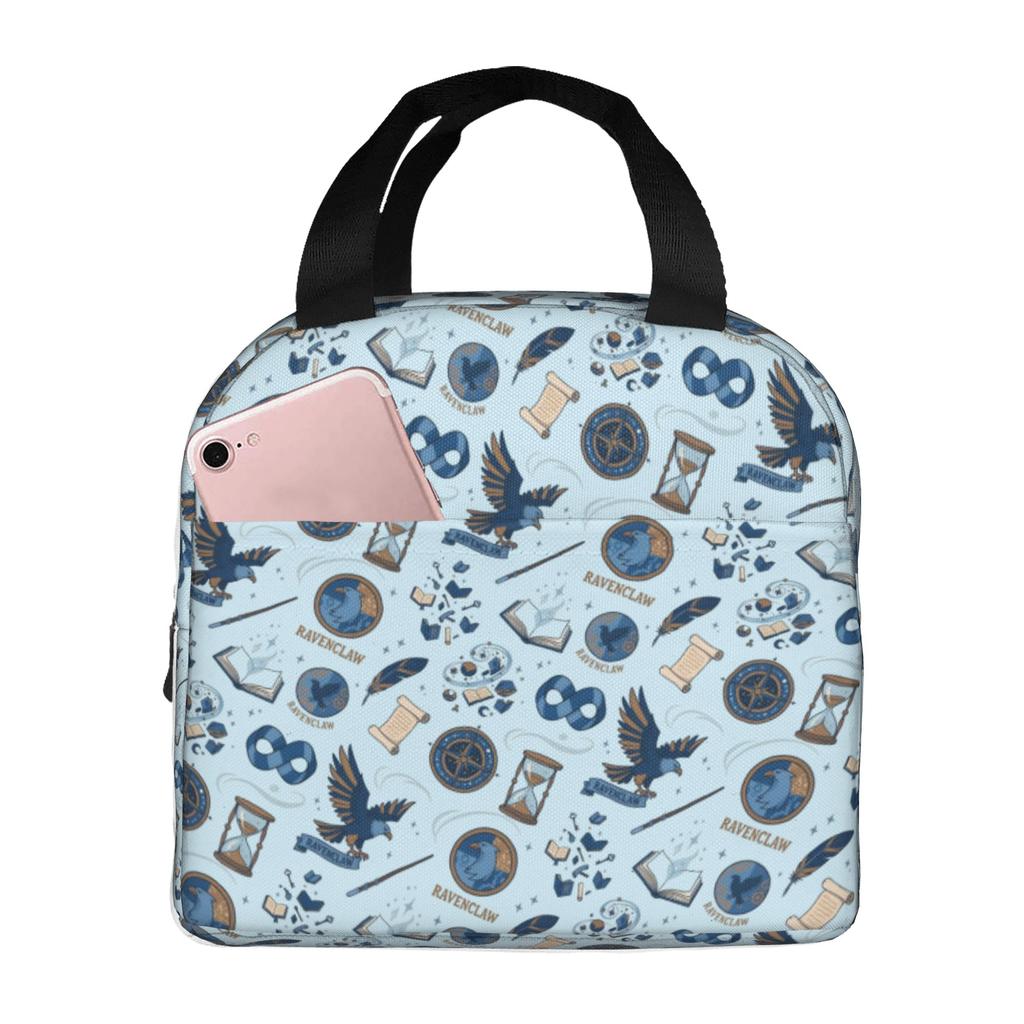 Custom H-Harryes Insulated Lunch Bag for Women Men Waterproof Film Cooler Thermal Lunch Box Beach Camping Travel