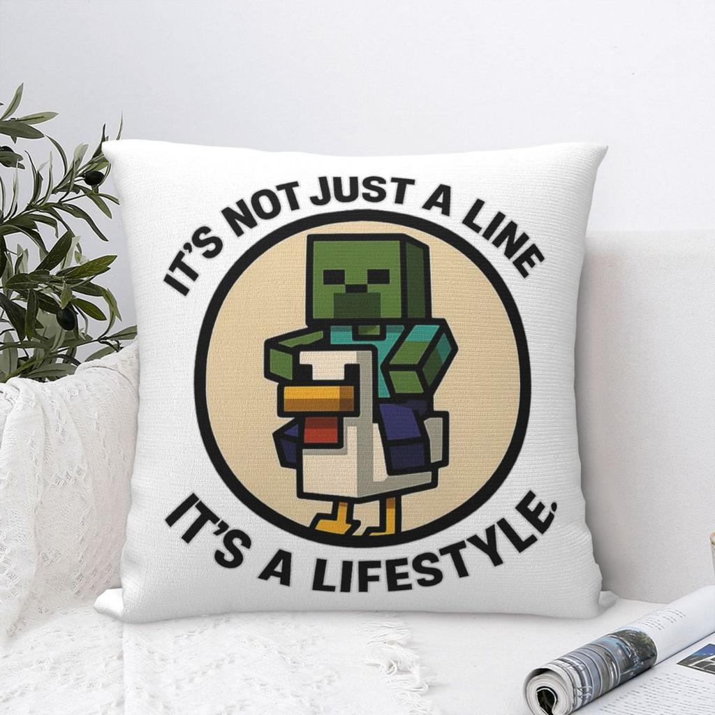 Retro Chicken Jockey Pillow Covers Home Zombie Game Cushion Case Cool Decor Throw Pillow Case