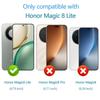(2+1 упаковка) Чехол для Honor Magic8 Lite/Honor Magic 8 Lite 5G с 2 защитными стеклами для экрана и защитой углов, мягкий бампер из ТПУ