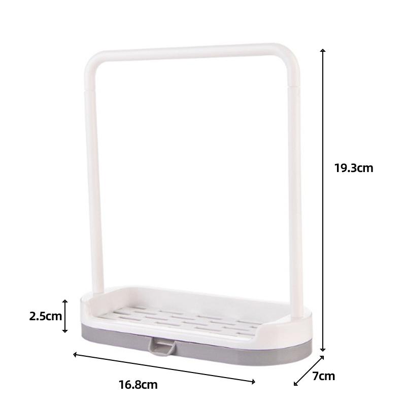 Кухонное полотенцедержатель-рейлинг с крючками, подвесной держатель для кухонной утвари, органайзер для хранения, кухонные гаджеты, полка для губки, кухонный органайзер, сушилка KTY