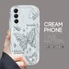 Cute Cartoon Pattern Cream Texture Casing Wavy Edge Soft Silicone Cover Phone Case for Samsung