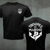 France Marine Troops French Colonial Troops T Shirt Men Marines Military Tactical Casual Mens T-Shirt Black Army Green Tee Shirt