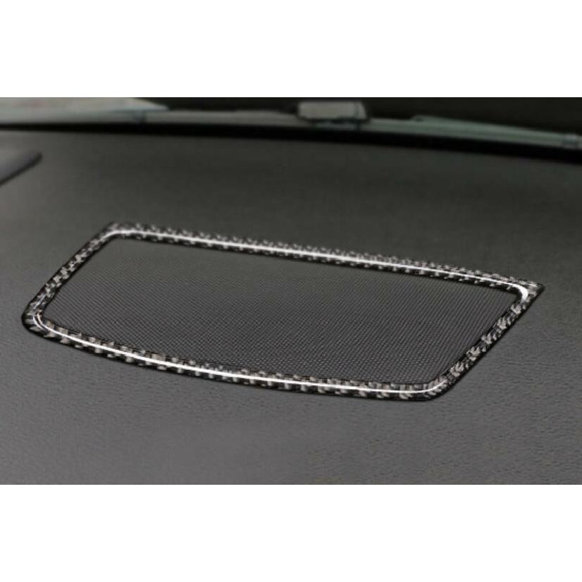 Real Carbon Fiber Console Dashboard Horn Frame Trim For BMW X5 X6 E70 2008-2013