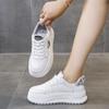 Женские модные кроссовки на платформе со шнуровкой для ходьбы, удобные низкие повседневные кроссовки для тенниса