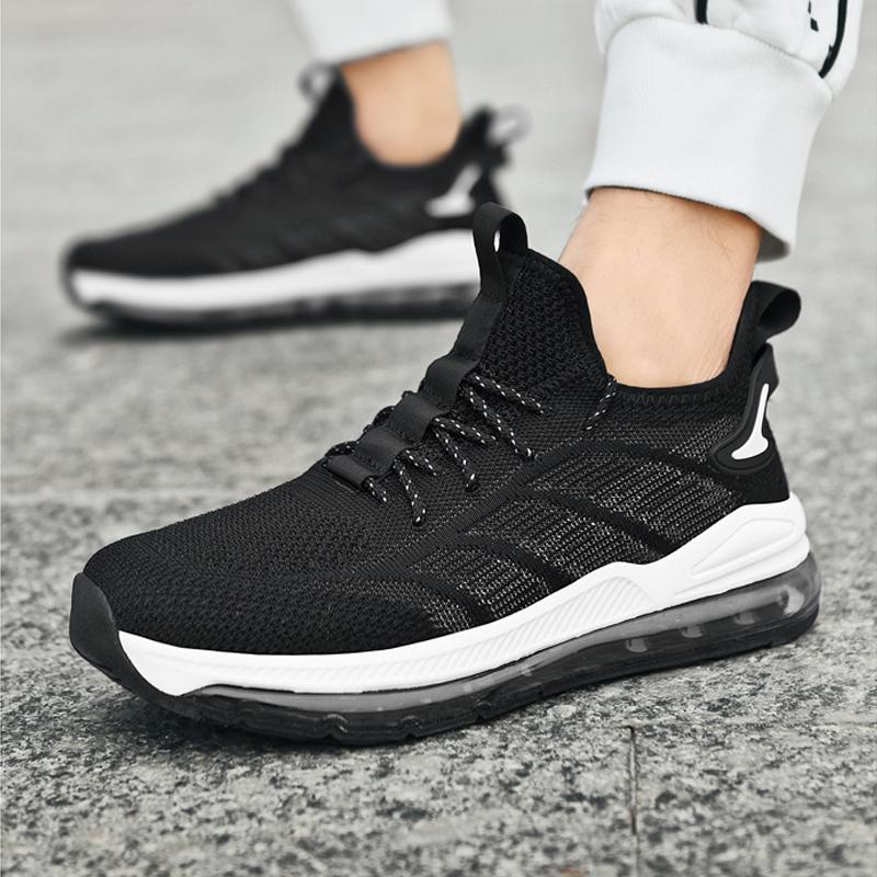 Large Size New Men Running Shoes Men'S Air Cushion Sneakers Elastic Men Jogging Shoes Trainers Sport Shoes Men Size39-48