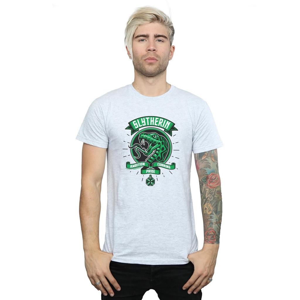 Harry Potter Mens Slytherin Toon Crest T-Shirt