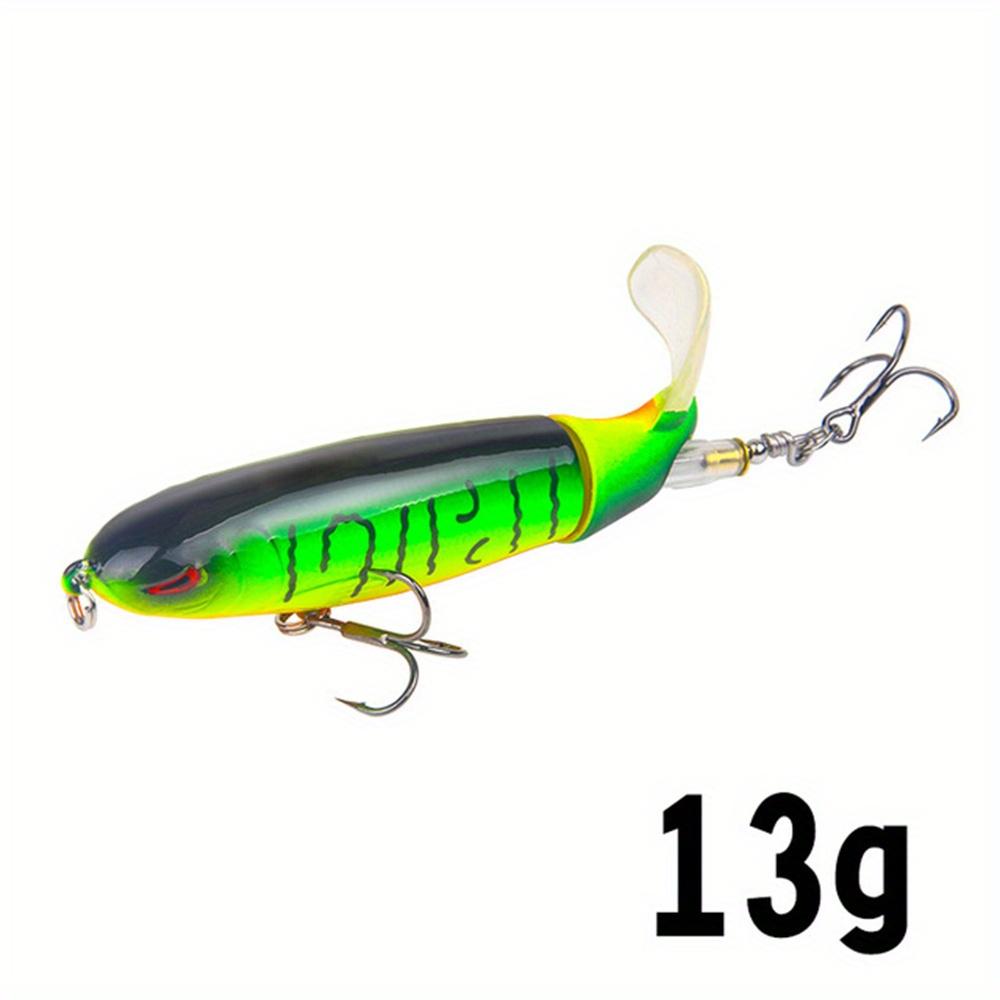 Topwater Fishing Lure Whopper Popper Artificial Bait Hard Plopper Soft Rotating Tail Fishing Tackle Fishing Bait