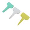 6x10cm White Yellow Garden Plant T Markers Waterproof Sign Stakes Tags Plastic Labels Flower Mark Pots Plastic Writing Gardening Tool