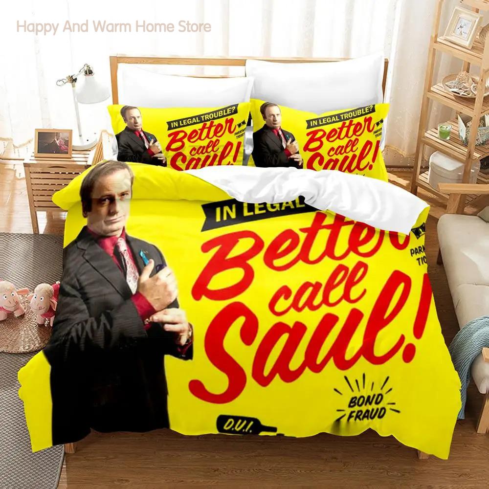 Butter Call Saul Bedding Collection Single Twin Full Queen King Size Bed Collection Aldult Boys Bedroom Duvetcover Collections 3D Bed Linen Collection