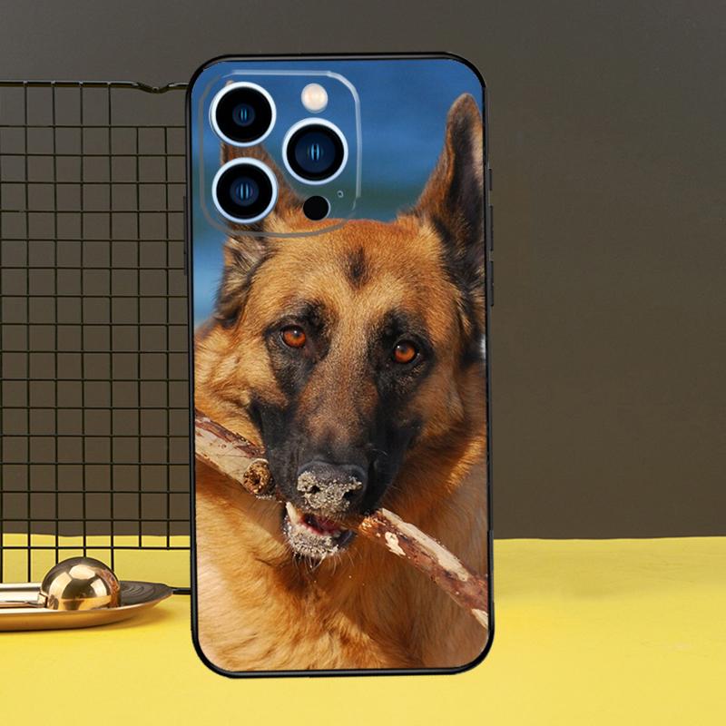 German Shepherd Dog Case For iPhone 13 12 11 14 Pro Max XS Max XR X 6S 7 8 Plus SE 2020 Back Cover Phone Case