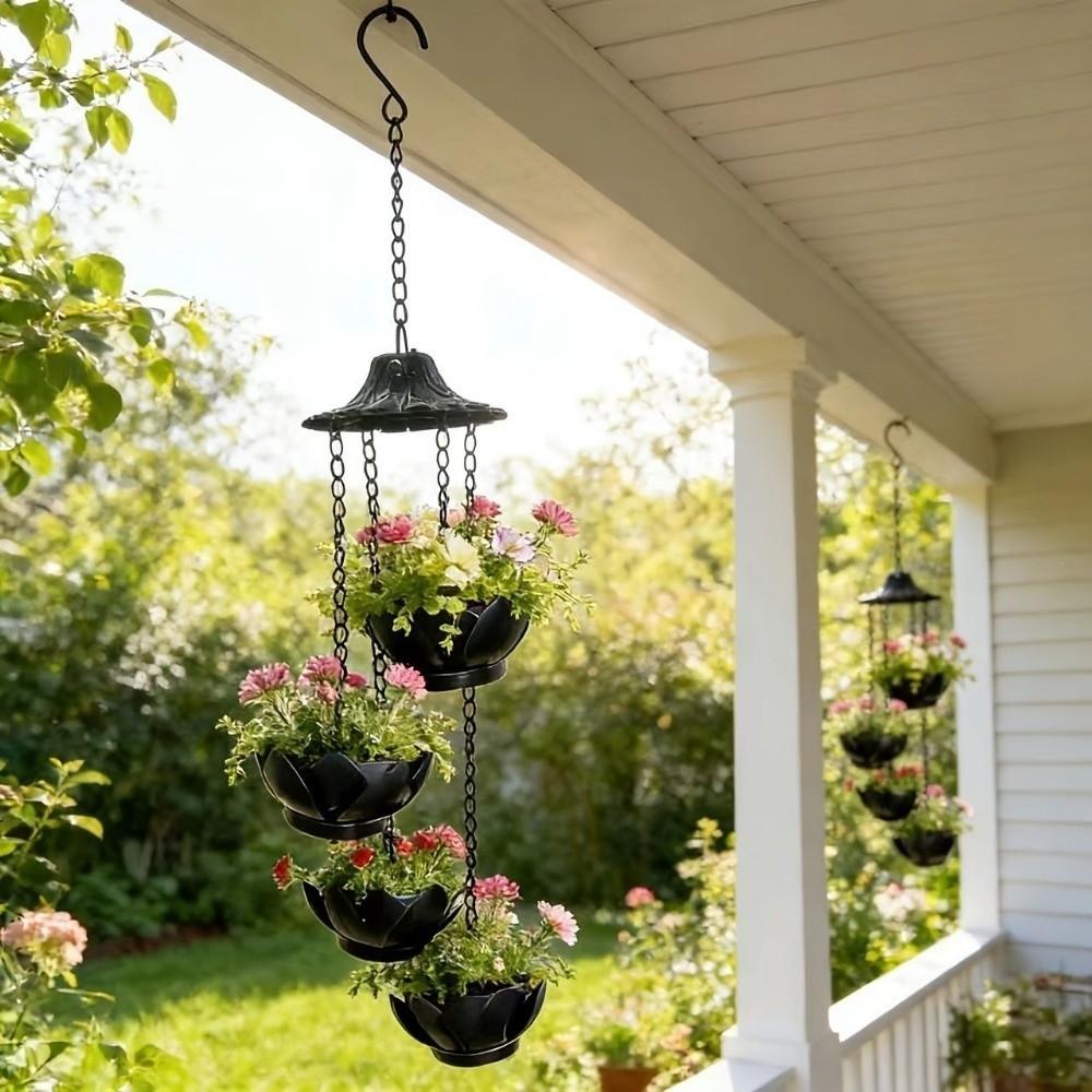 Weather-Resistant Gutter Rain Diverter Pendant Chinese Style Eave Rain Chain Patio
