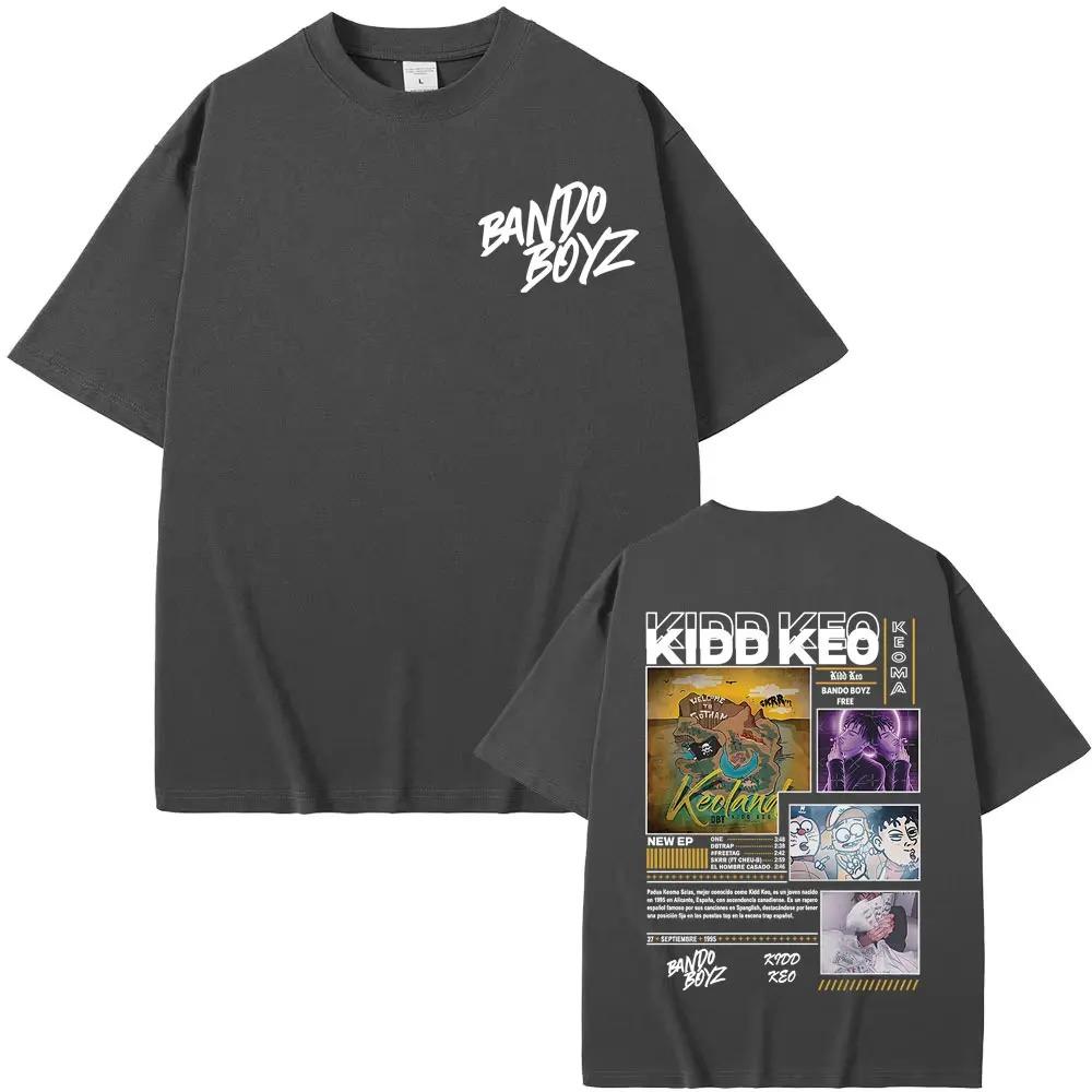 Kidd Keo Rapper Bando Boyz 2026 World Tour Graphic TShirt  Mens Summer Trendy Classic Short Sleeve Women And Men Tshirt