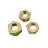 1-100 шт. цельные латунные шестигранные гайки для болтов и винтов M1.4-M24