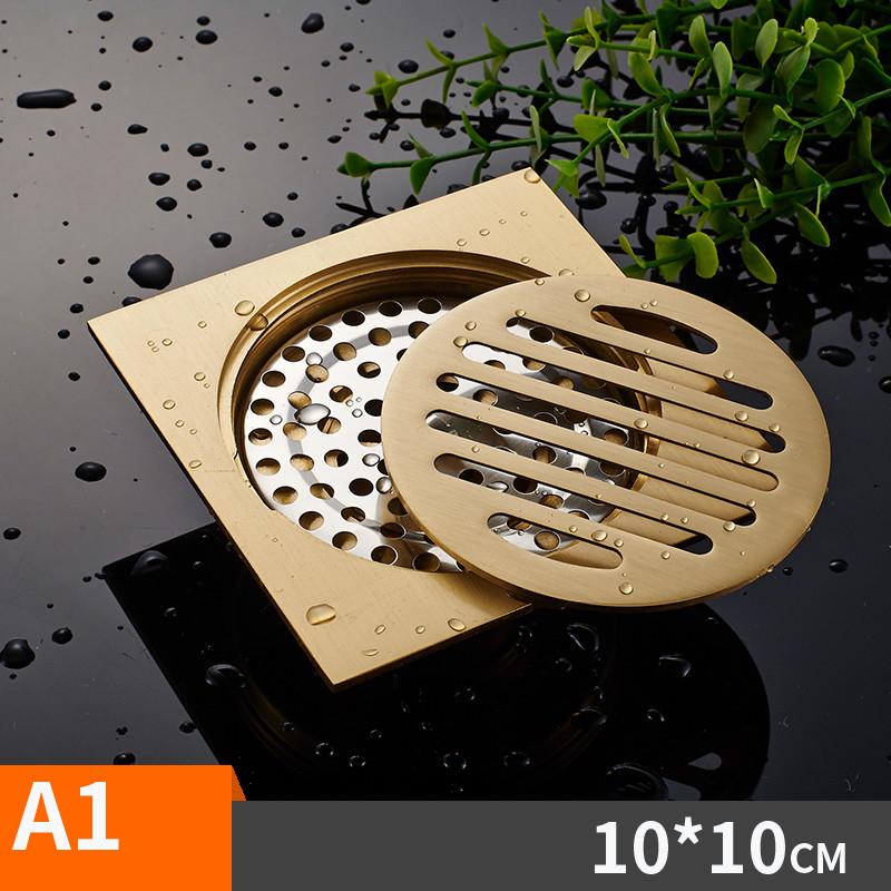 Bathroom Floor Shower Drain Waste  Floor Drain Anti-odor Bathtub Shower Drainer Stainless Steel Square Drainage