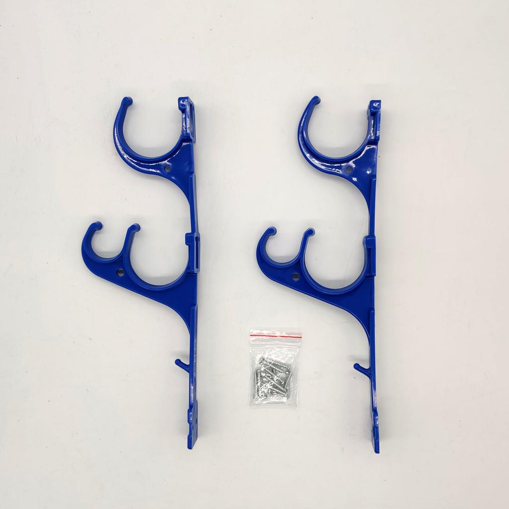 2Pcs Pool Poles Hanger Hooks Plastic Holder with Screws for Outdoor Swimming Pool Telescopic Poles Brushes Garden Hoses