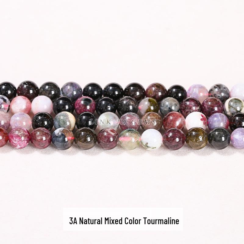 Бусины Jingde Black Tourmaline для браслетов своими руками