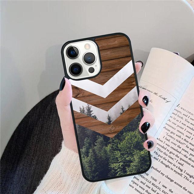 NATURE WOOD PRINTS Phone Case Cover For iPhone 17 Air 15 16 14 13 12 Pro Max 11 Pro Max Plus Coque Shell