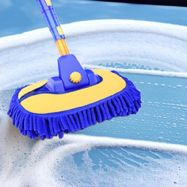 15 Degree Bend Car Cleaning Brush Car Wash Brush Chenilles Broom Telescoping Long Handle Cleaning Mop Brush