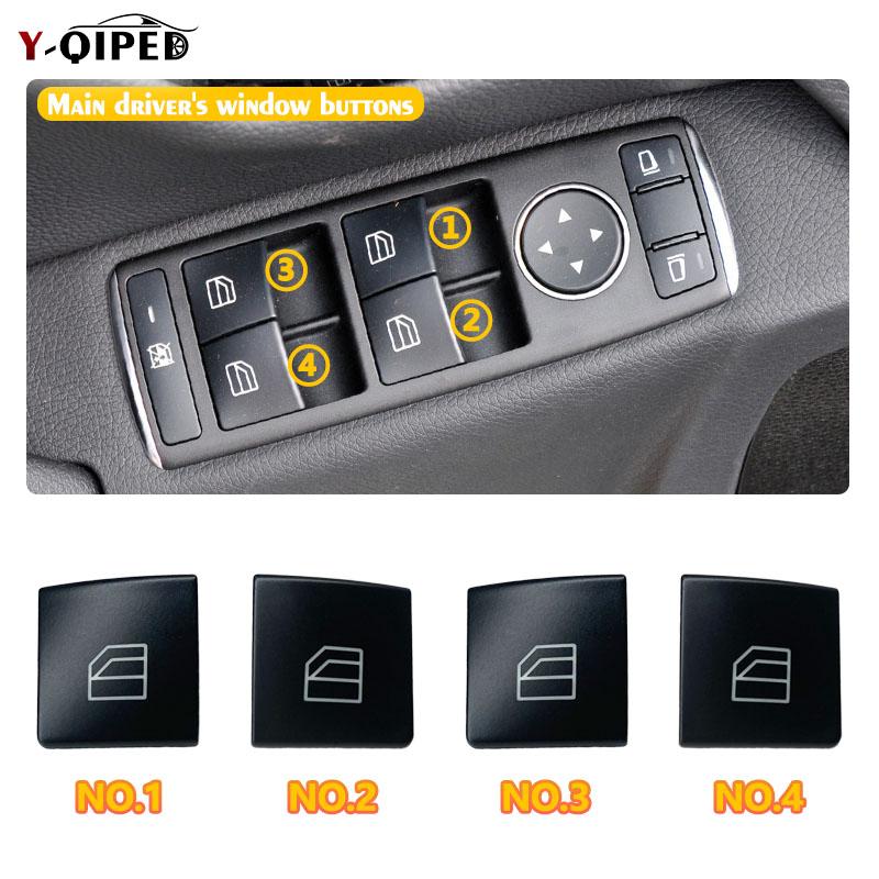Window Switch Button Cover Cap For Mercedes-Benz GLE GLS ML W463 W166 X166 A-Klasse W176 CLA Coupe C117 X204 Accessories