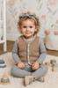 Warm Children' Vest 98 Sleeveless Sheepskin Jacket Beige