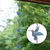 Yousheng 94,5" Колибри Дождевая цепь Подвесной улавливатель дождя Колокольчик Уличный декоративный улавливатель дождя Цепь Сменная водосточная труба для желобов патио двора