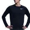 Nike Dri-Fit Футболка с длинным рукавом для бега, быстросохнущая, для фитнеса, мужская, топы, черная, AJ7569-010