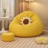 Ins Cute Bean Bag Sofa Fillers Small Balcony Reading Camping Single Bean Bag Sofa Puffs Individual Comfy Arredamento Decoration