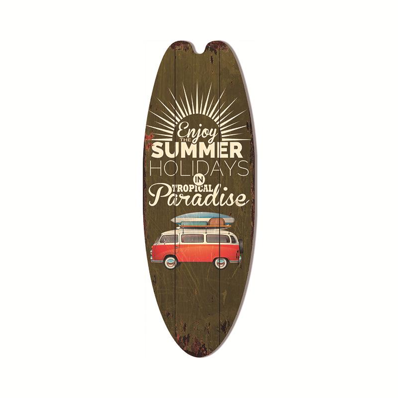 Гавайская подвеска в виде доски для серфинга, пляжное настенное украшение, вывеска