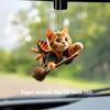 New Cute Cat Acrylic Material Flat 2D Car Pendant, Backpack Accessories, Home Decoration