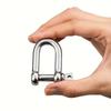 5PCS D Shackle With Screw Pin Stainless Steel 304 Heavy Duty For Chains Wirerope Lifting Camping