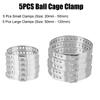 Universal Driveshaft CV Boot Clamp Adjustable Stainless Steel 20- 50mm 50- 120mm 5Pcs Ball Cage Clamp Axle CV Joint Boot Crimp Clamp