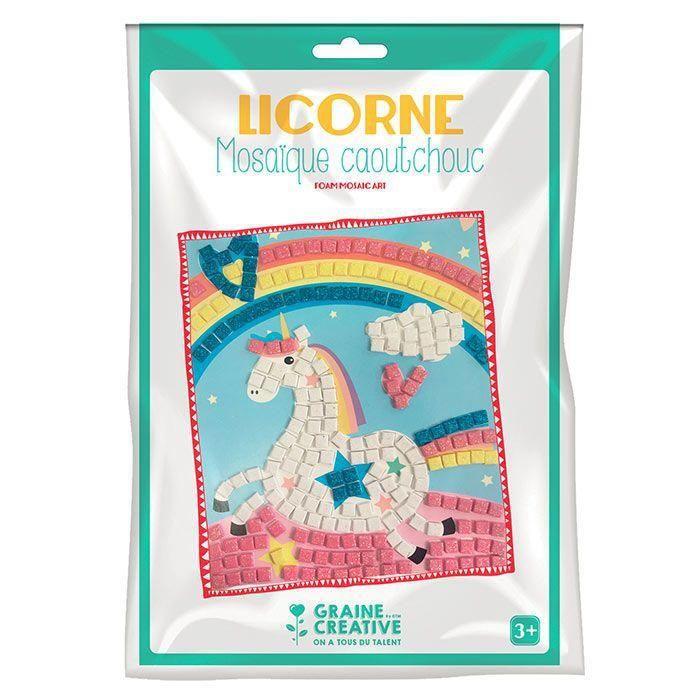 Soft Rubber Mosaic Box - Unicorn