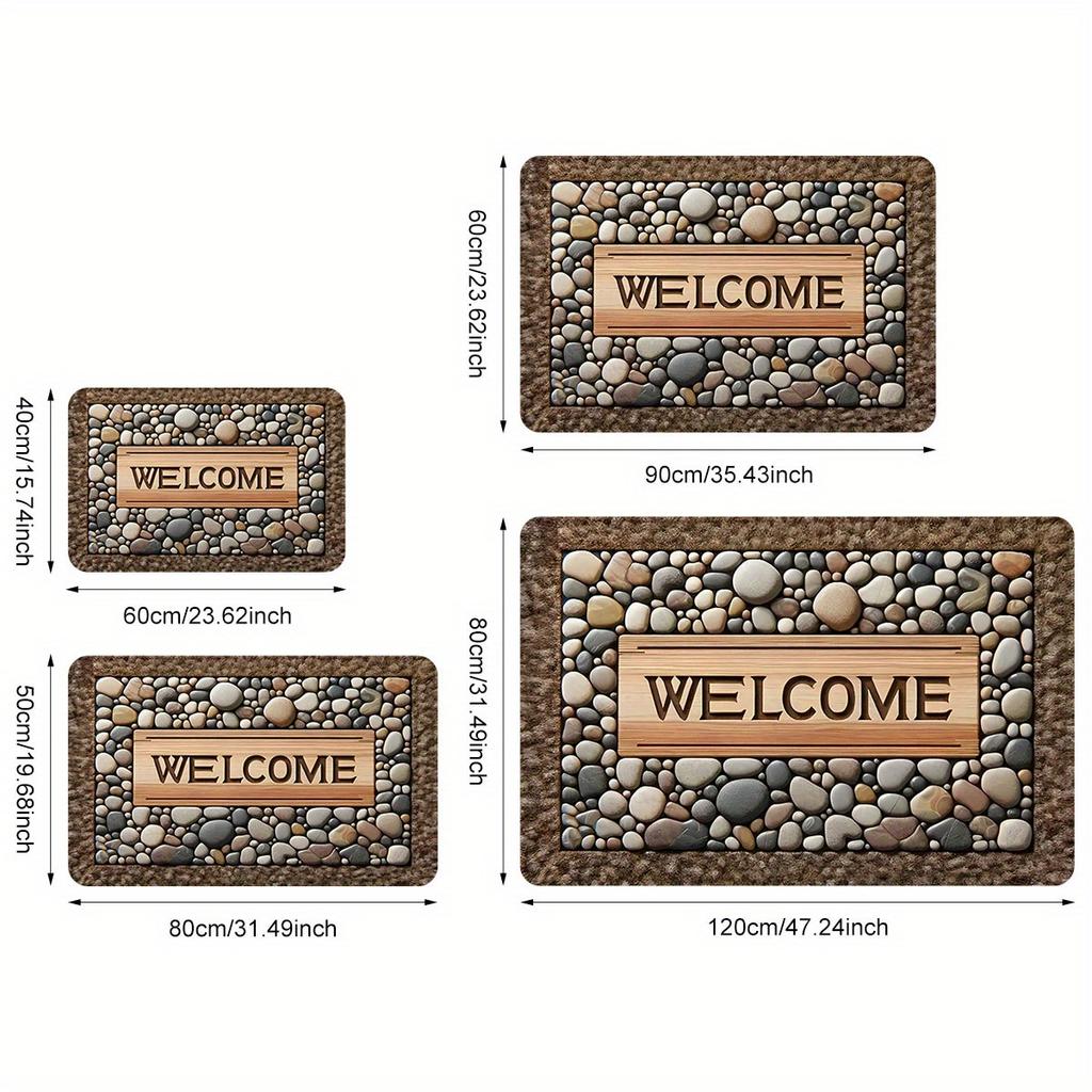 1 шт. анти-усталостные кухонные коврики, простой каменный принт, водонепроницаемый нескользящий толстый мягкий кухонный коврик, прочный, удобный стоячий коврик для кухни