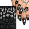 1 Sheet Nail Wing 5D Eye Halloween Dark Devil's Stickers Sky Safe Stunning Nail